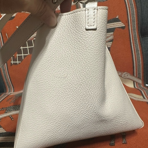 Christian Louboutin Cabachic Cream Leather Tote Bag w/ Long Straps - Picture 6 of 14